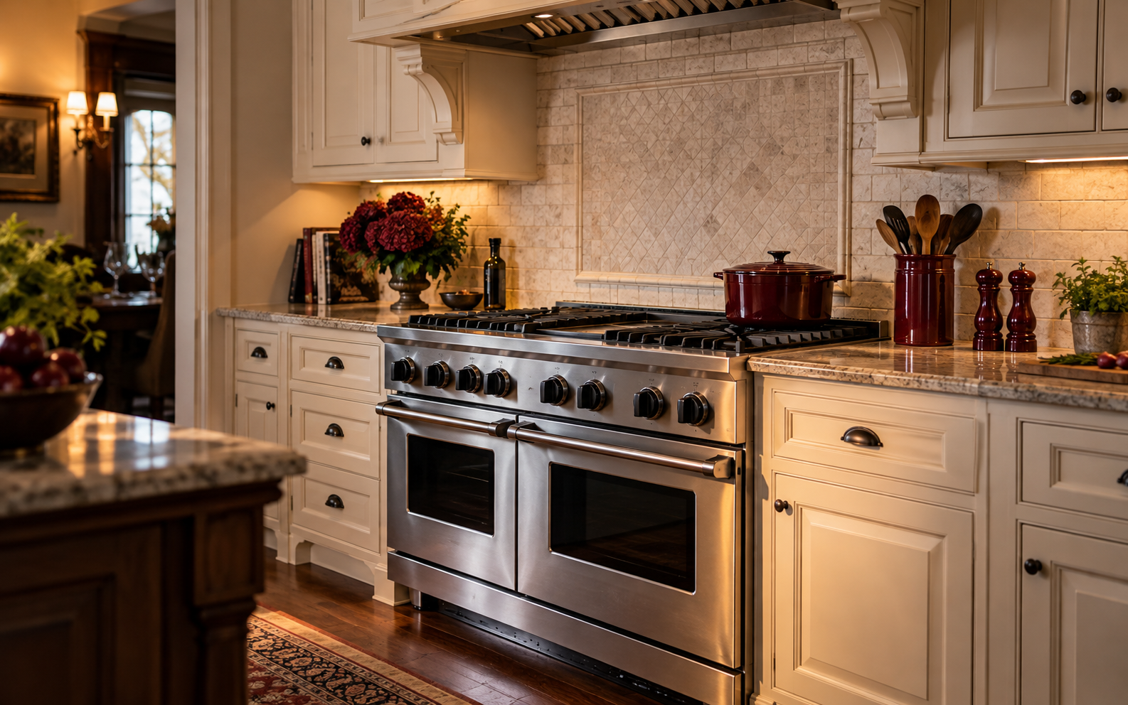 Viking appliance in a residential kitchen — AI illustration